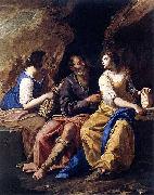 Artemisia gentileschi Lot and his Daughters oil painting artist